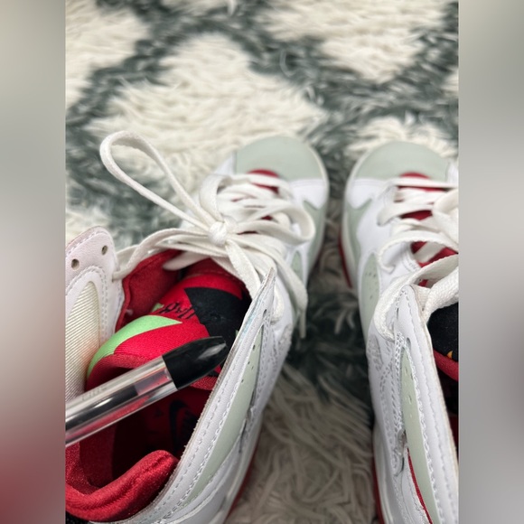 Air Jordan Kids Boys Jordan 7 Retro 2015 Hare Sneakers Size 4.5Y 304774-125 - Picture 14 of 16